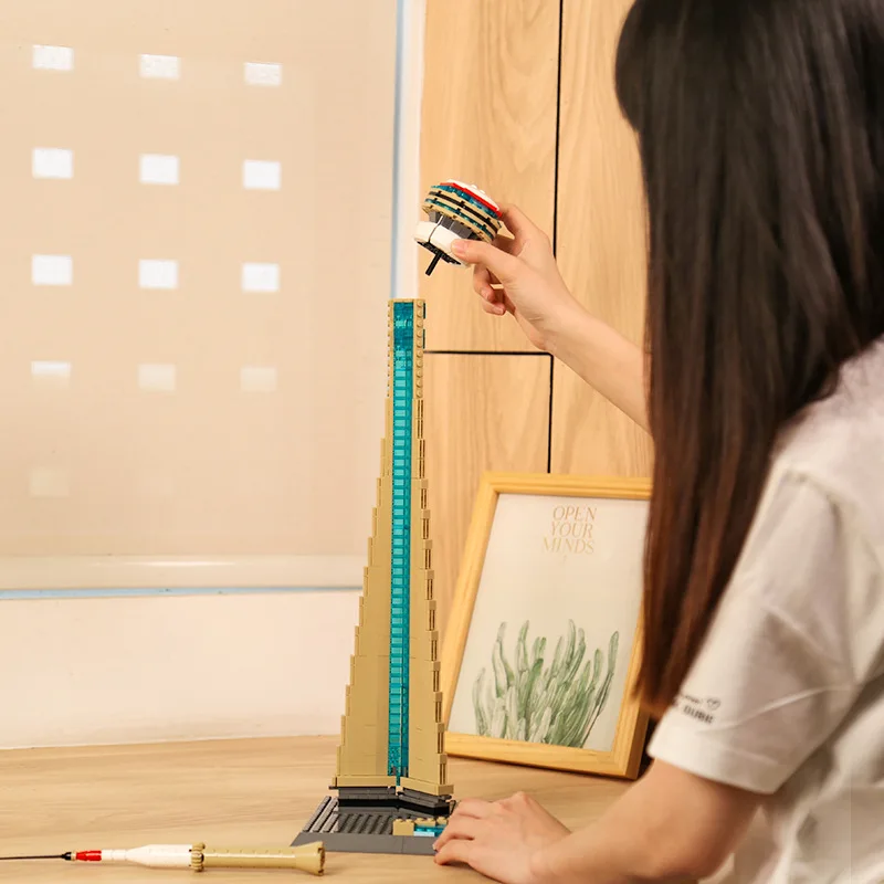 Kreative Modell Moderne Berühmte Architektur Kanada Toronto CN Turm Block Modell Gebäude Ziegel Montage Spielzeug Sammlung Für Geschenke