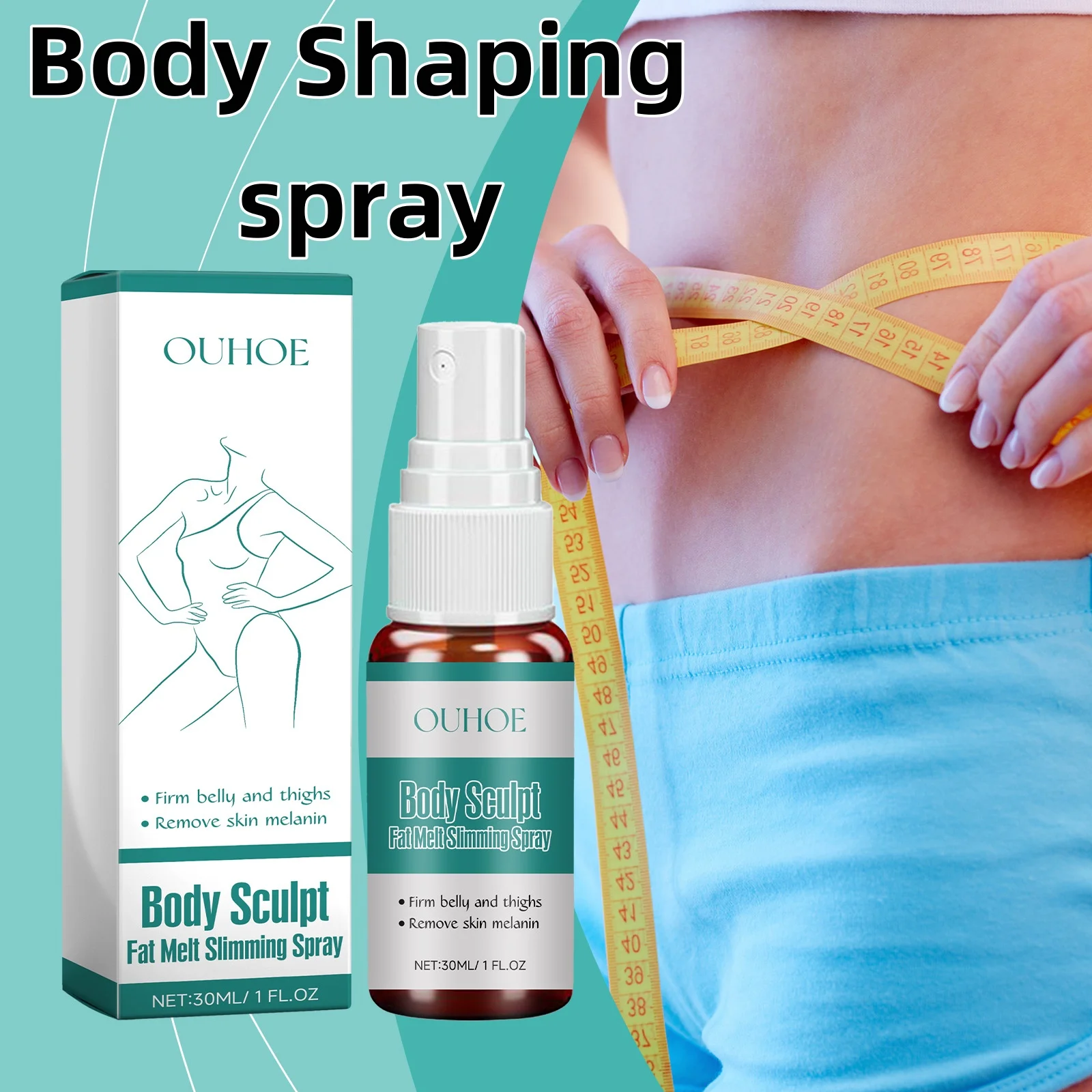 

OUHOE Body Shaping spray improves skin elasticity and tightens skin to prevent skin relaxation Body care moisturizing spray