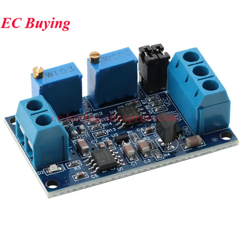 5Pcs/1pc 0 to 20mA/40mA to 0-3.3V 0-5V 0-10V Current to Voltage Converter Signal Conversion Module 0-20mA 4-20mA I/V Transmitter