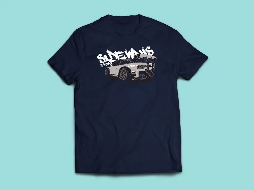 Nis Japan Car Jdm 240Sx S13 Drift Drifting 180Sx 2019 Fashion Short Sleeve Printed Round Men Cheap Price Custom Made T Shirts