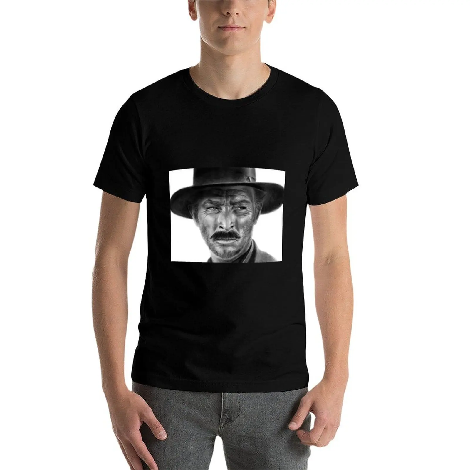 

Футболка Lee Van Cleef The Bad The Good, The Bad & Ugly, мужские футболки, хлопковая футболка, мужская хлопковая футболка