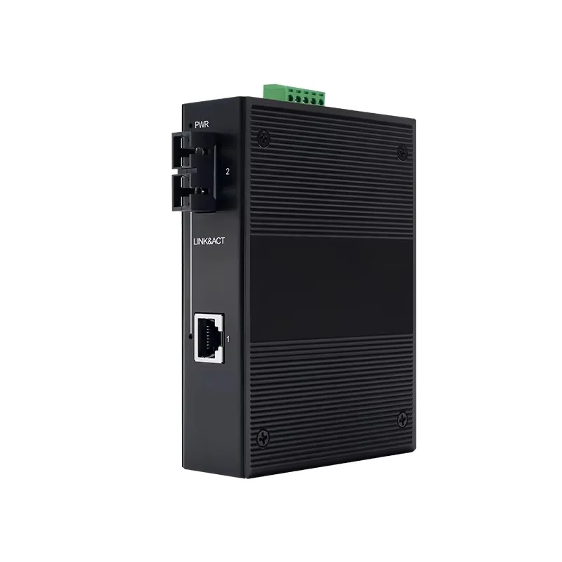 Industrial Unmanaged Media Converter 1x100BASE TX 1x100Base FX DC9 56V Input Enterprise Switches TH-302-1F CE Certified