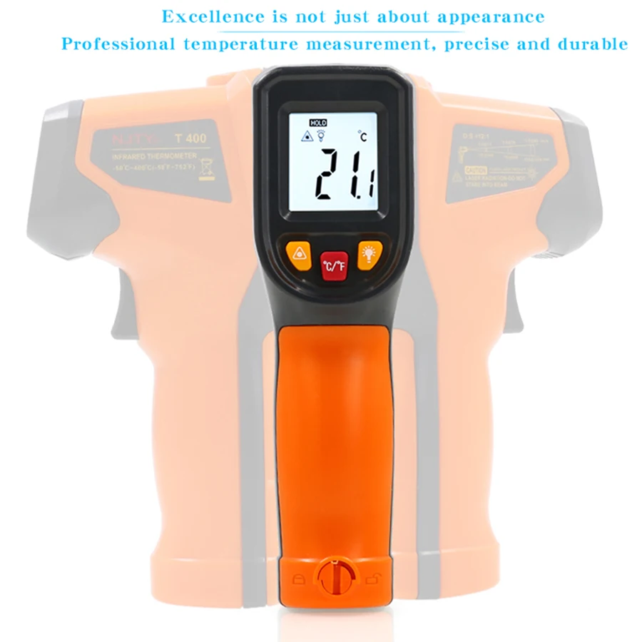 Tiānyǔ T600A High-Precision Infrared Thermometer Gun Water Temperature Meter Baking Kitchen Industrial Oil Thermometer