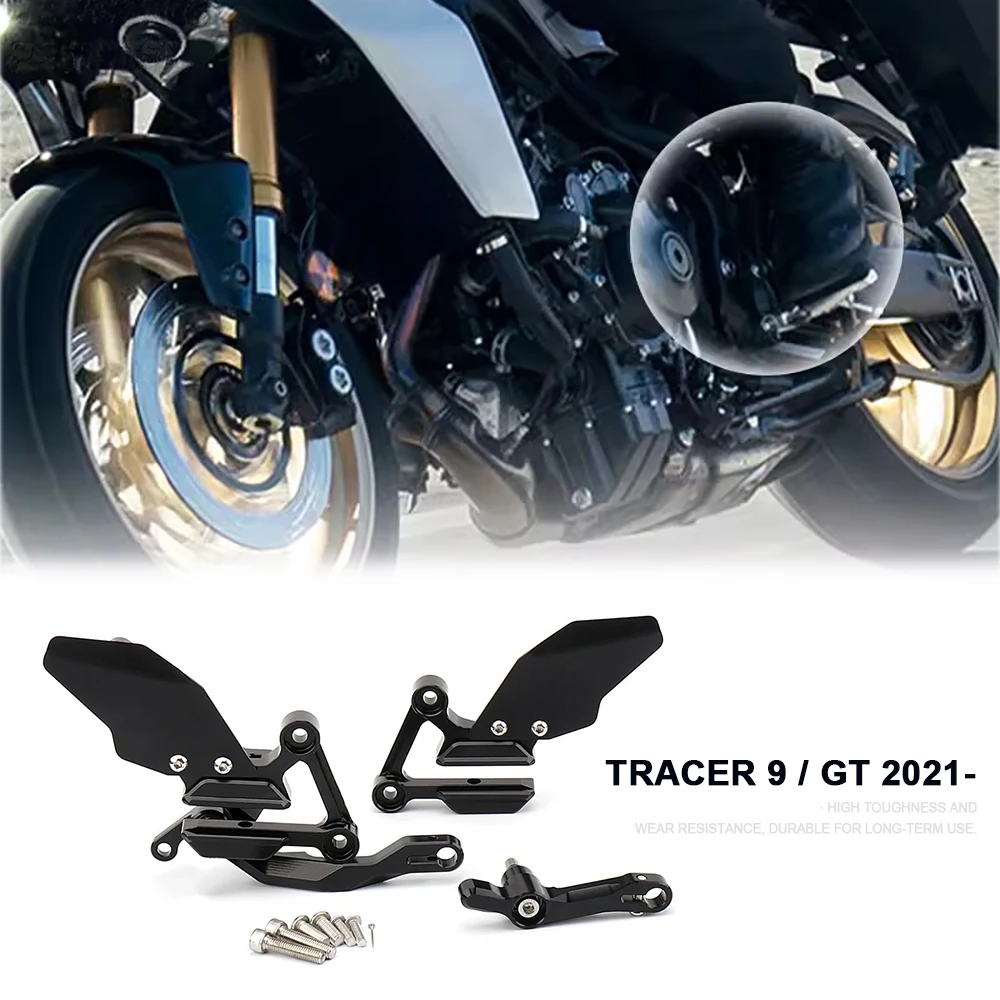 

For YAMAHA Tracer 9 Tracer9 GT 2021 2022 2023 2024 Motorcycle Adjustable Footpegs Foot Pedals Rearset Foot Peg Footrest