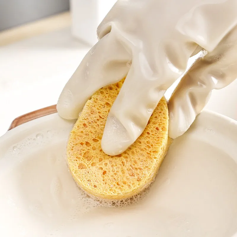 Round cellulose sponge dishwashing sponge kitchen cleaning sponge household products Multifunctional cleaning brushes