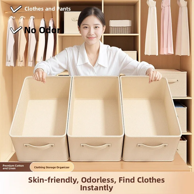 foldable-fabric-clothes-storage-basket-drawer-style-sweater-pants-organizer-household-storage-tools-by-pangle