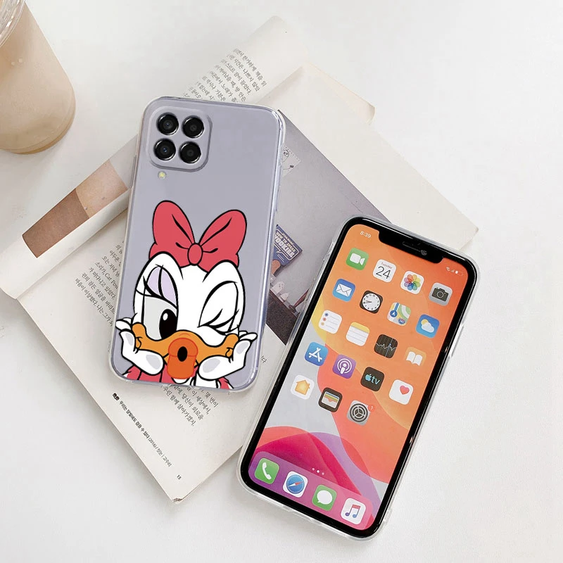 Phone Case for Samsung Galaxy M33 M53 5G Couple Mickey Minnie Donald Duck?Cover Soft Silicone Funda For Samsung M 33 Coque Cute