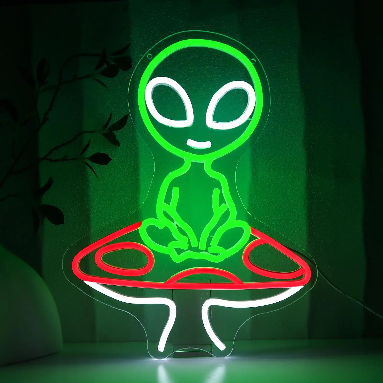 

Гриб Чужой Неоновая Вывеска для Настенного Декора USB Неоновые Светильники для Спальни Домашняя Игровая Комната Вечеринка Пивной Бар Хип-Хоп Паб Человек Пещера Йога Подарок