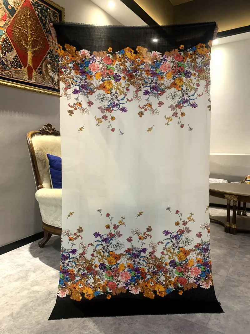 

Tassel Long Cashmere Scarf For Women Luxury Cashmere Scarves Pashmina Shawl Winter Foulard Femme Cachemire 200 100cm