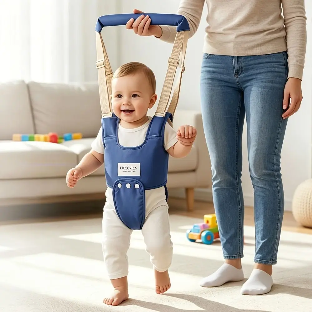 Adjustable Straps Baby Walking Harness Handheld Design Safety Harness Infant Walking Assistant Detachable Crotch Strap