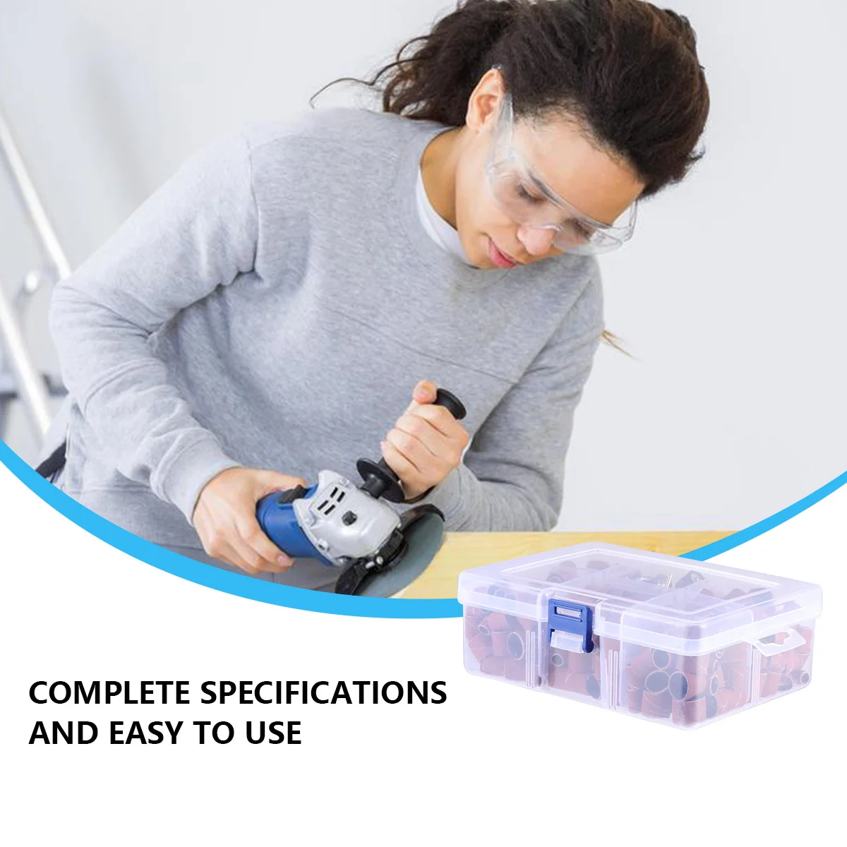 

388Pcs Sanding Bands Rotary Tool Kit Cylindrical Shape for DIY Home Improvement Artwork Polishing Sanding Band