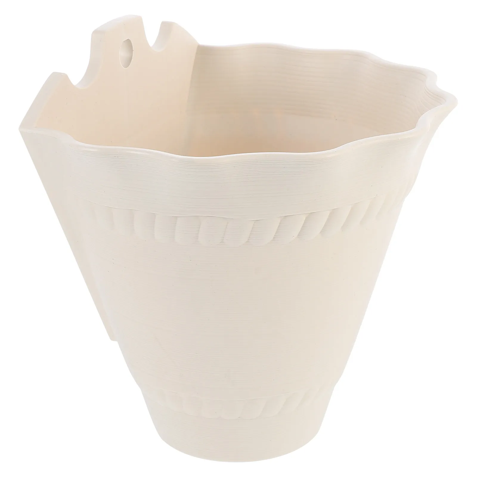 1Pcs Wall-Mounted Flowerpot High-Grade Plastic Hanging Flower Pot Simple Elegant Design for Home Gardening Balcony Vegetable