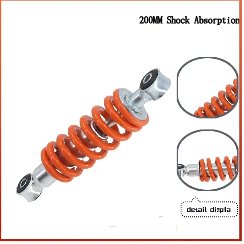 Motorcycle Shock Absorber 200mm Motorbike Shock Damper for go kart for moped for scooter