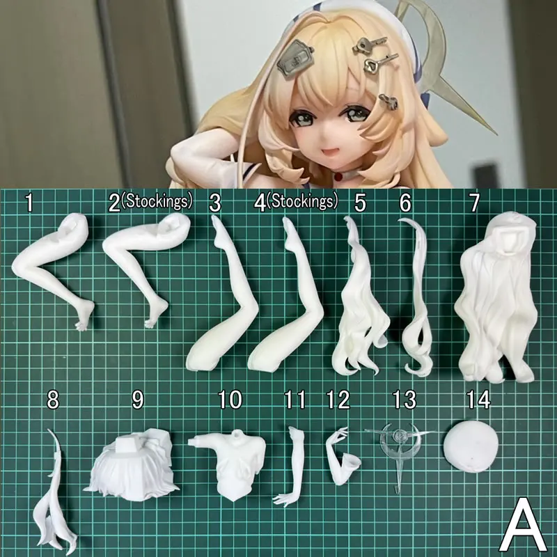 

(In Stock) (W_5752) 1/6 Smiling Professor Unpainted Unassembled WF2025S Garage Kit GK Figure White Resin Model Kit