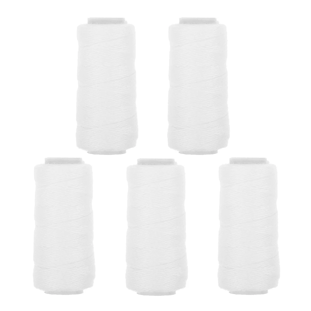 5 قطعة 5 لفات خيط القطن لإزالة الشعر لنزع الشعر أداة تشذيب شعر الوجه أداة استبدال الحاجب موضوع آلة إزالة الشعر للوجه