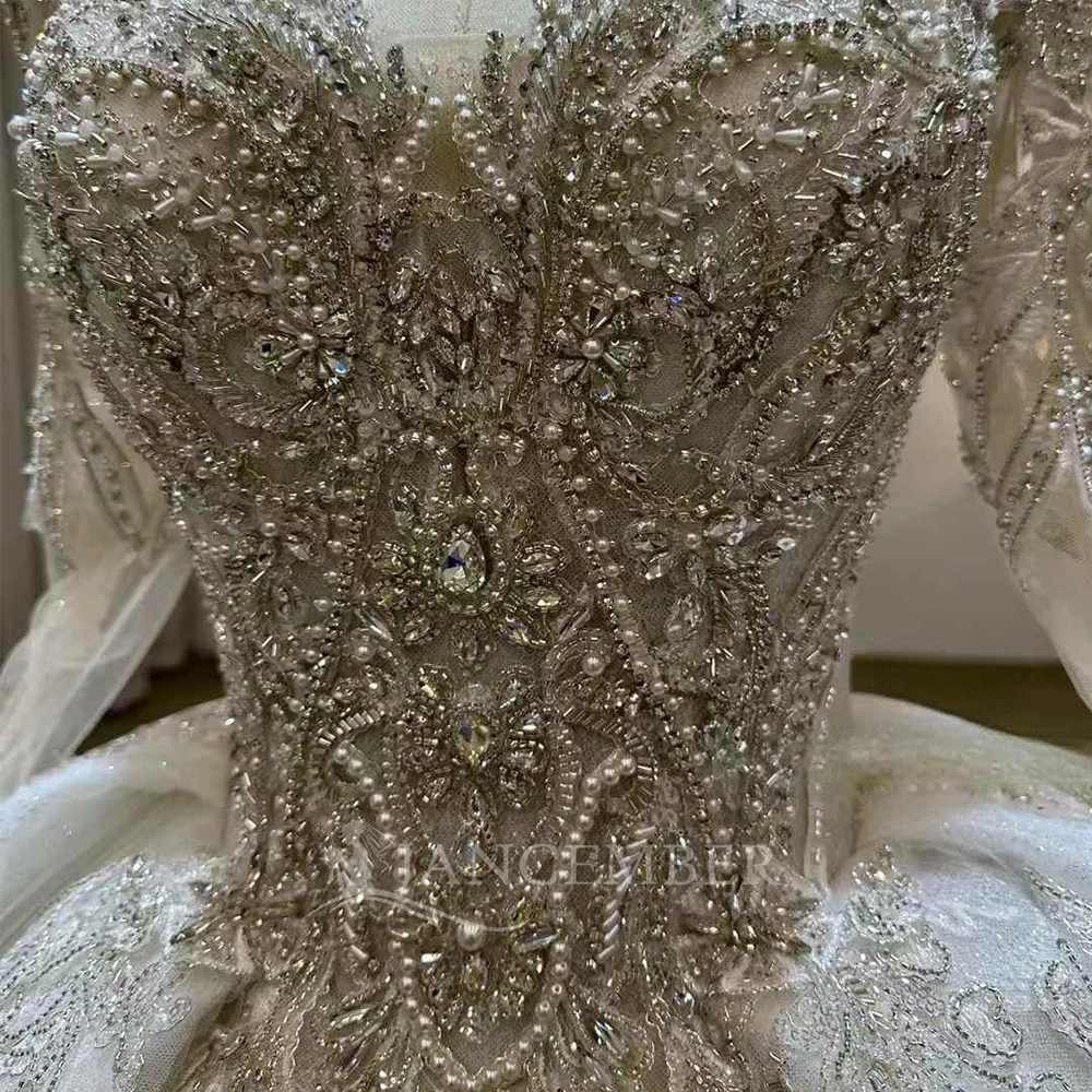 Vestidos De Novia reales con cuello en V, Vestido De Novia De Organza De manga larga hecho a medida, Vestido De Novia personalizado para mujer