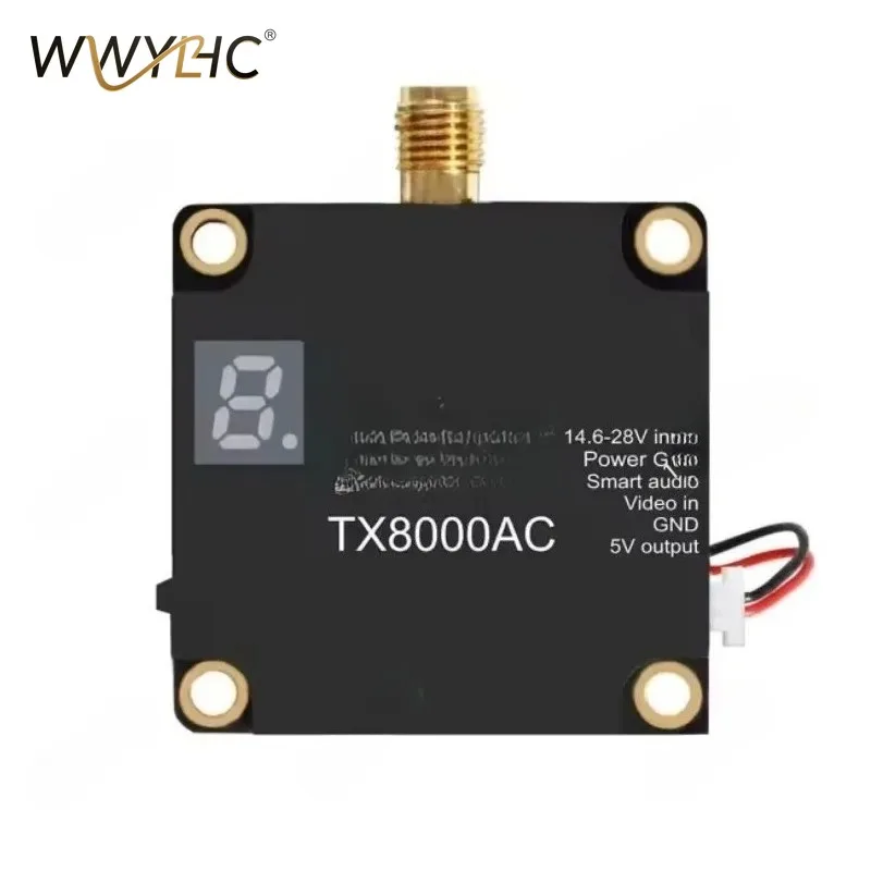 Suitable for AKK VTX TX8000AC 5.8G 8w Plastic FPV VTX Long-distance Transmission 96CH Chart Crossover Machine with TBS