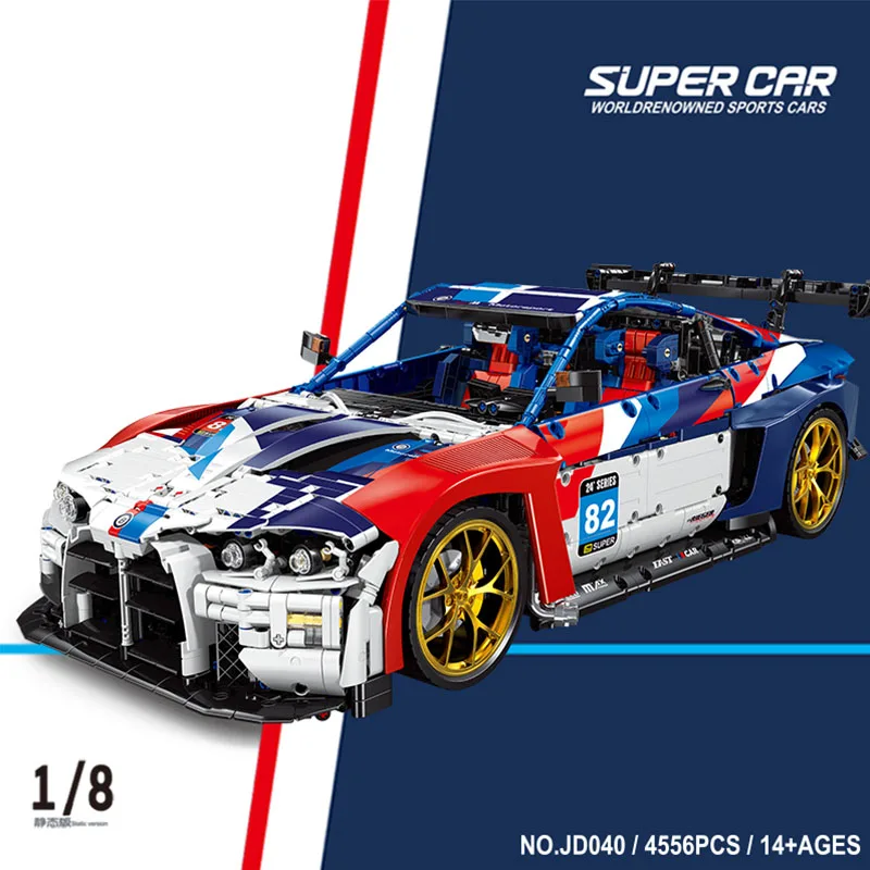 

4555PCS technology car M4 powerful sports car building block high-tech Super Car Moc adult building blocks toys Christmas gift