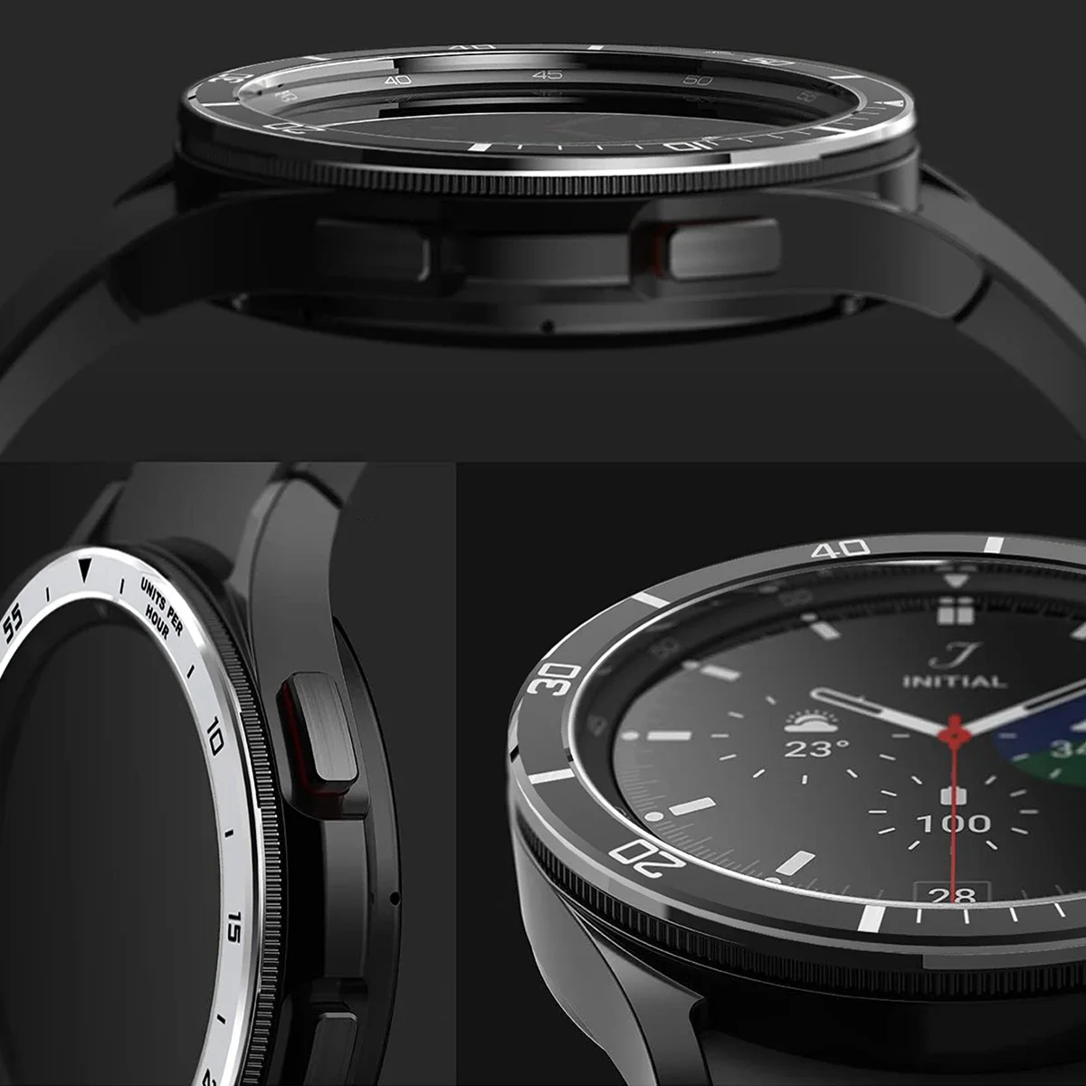 ขอบตัวเรือนนาฬิกาสำหรับ Samsung Galaxy Watch6 Classic 43 มม. 47 มม. สแตนเลสสตีล ฝาครอบกันกระแทก สำหรับ Watch 6