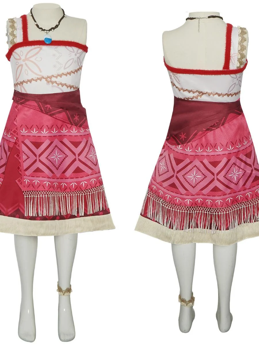Ocean Mystery 2 Maui Moana loween Costume Stage Suit New Model Adult Children's Cosplay Traditional Chinese Ethnic Women's...