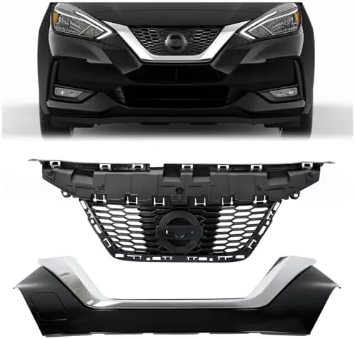 

Решетка радиатора HECASA для Versa S SR SV 2020-2022 – черная с хромом, без отверстия под радар