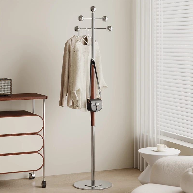 

Household high-quality simple single-bar coat rack, home vertical hanger, minimalist