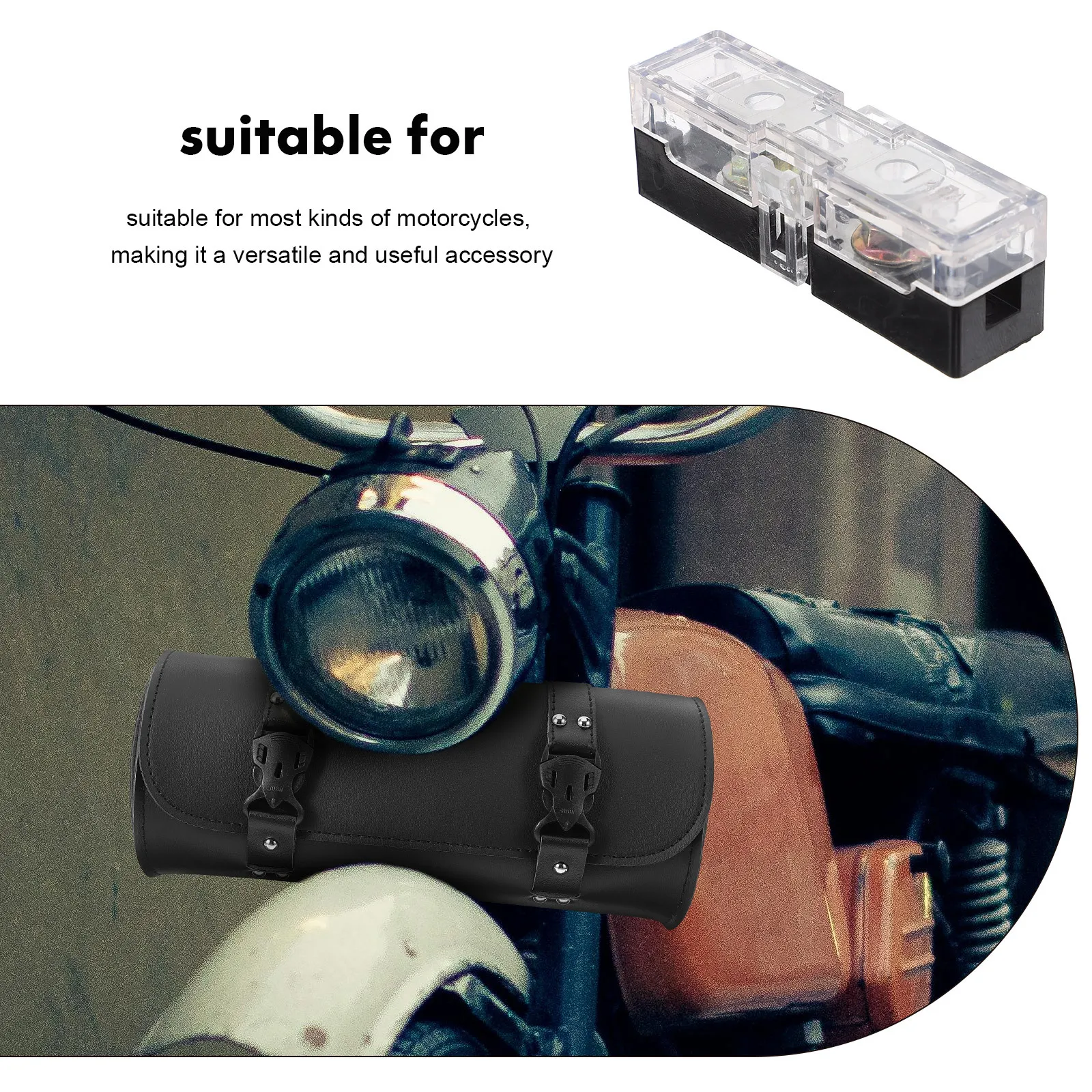 

Automotive Fuse Block Durable Plastic Iron Car Fuse Box Replacement Holder Electrical Panel for Motorcycle Boat