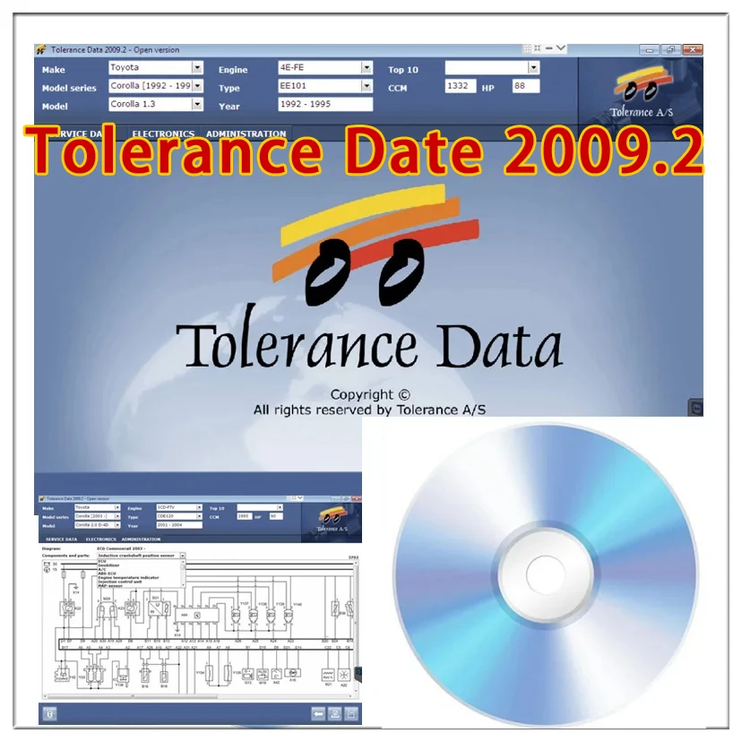 

2024 HotSELL Software Tolerance Data 2009.2 Auto Repair Data with Free Keygen Unlimited Installation send by USB Flash Hard Disk