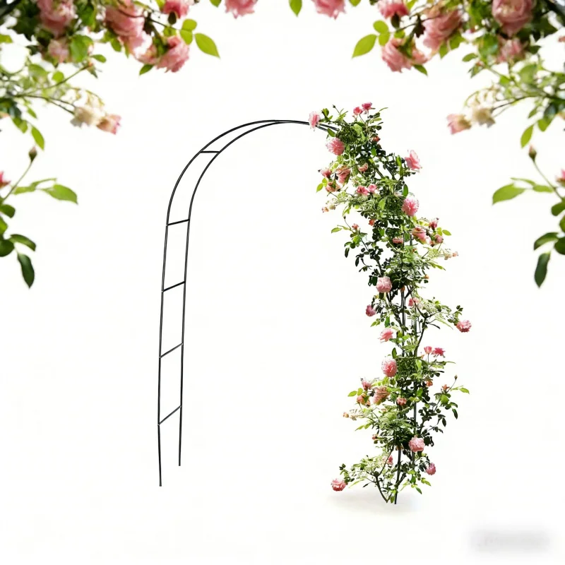 

Опора для вьющихся растений в виде арки для сада, двора, свадебного декора, подставка для шаров, садовая цветочная арка, подставка для вьющихся растений