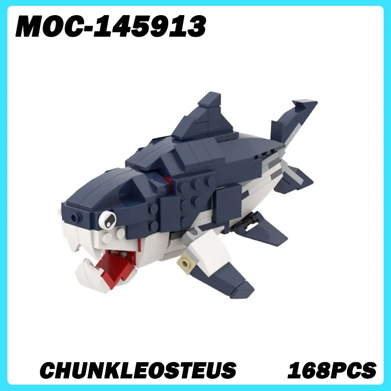 MOC-145913 de bloques de construcción de la serie Animal para niños, juguete educativo de ladrillos, para regalo de Navidad, 168 piezas