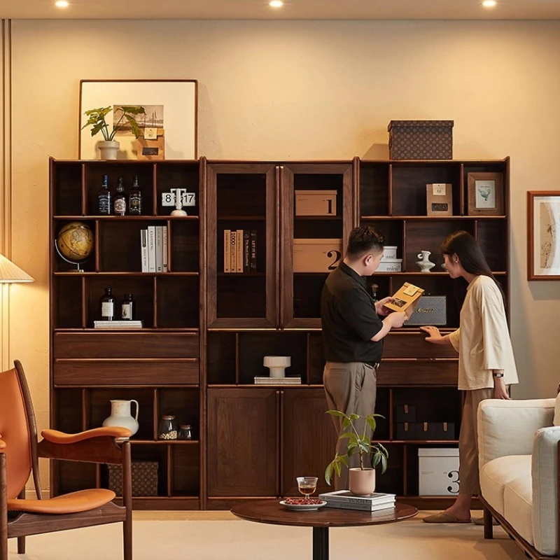 Living Room Shelves Bookcases Furniture Home Organizer Shelf Bookcases Multi-functional Wooden Furniture Libreria MH40SJ