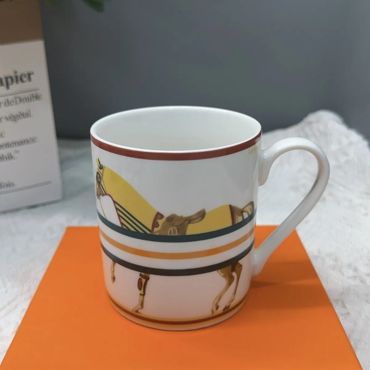 Men and Women Ceramic Mug Home Student Couple Milk Coffee Mug Large Capacity Mug