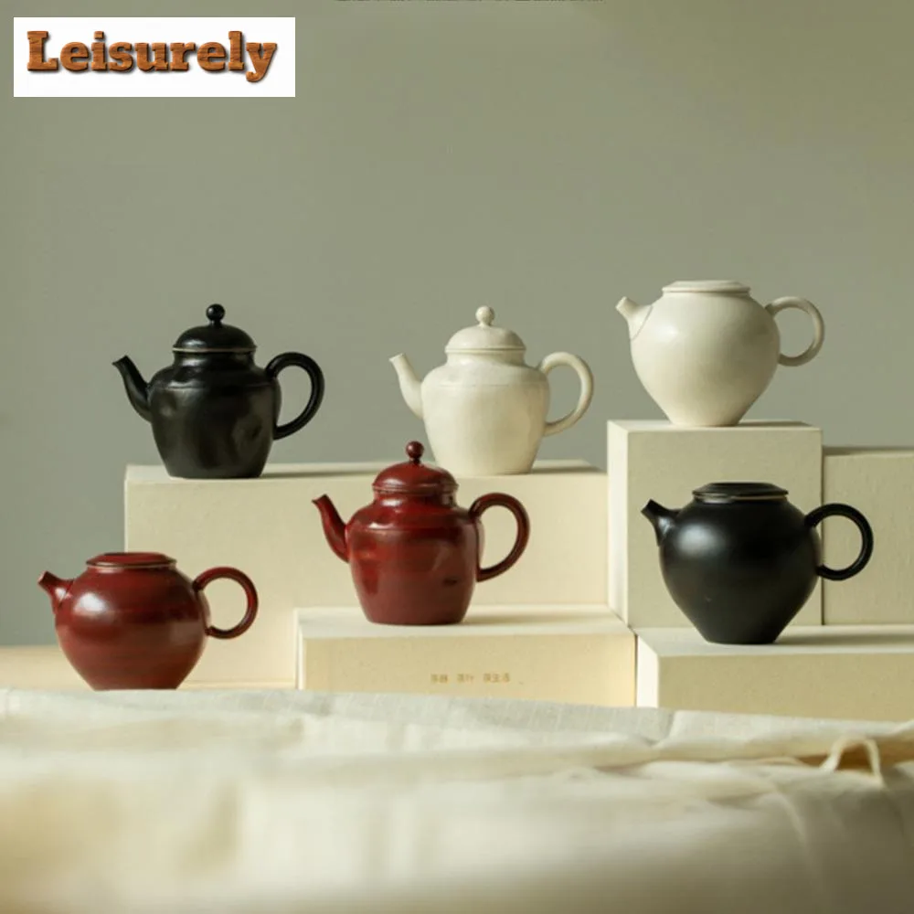 150ml Japanese Fenyin Yin Hawthorn Red Teapot Ancient Small White Pot Household Tea Brewing Kettle Cafes Accessories Decoration