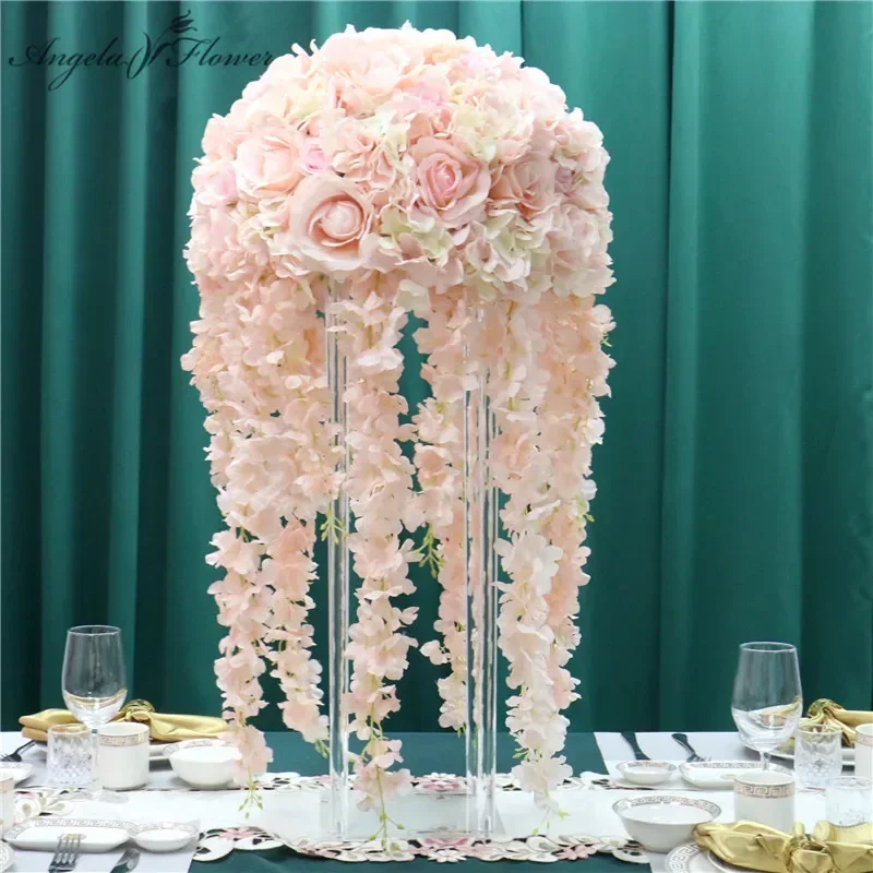 35/45/50CM Künstliche Blume Tafelaufsatz Hochzeit Decor Straße Führen Bouquet DIY Wisteria Vine Flores Ball silk Party-Event