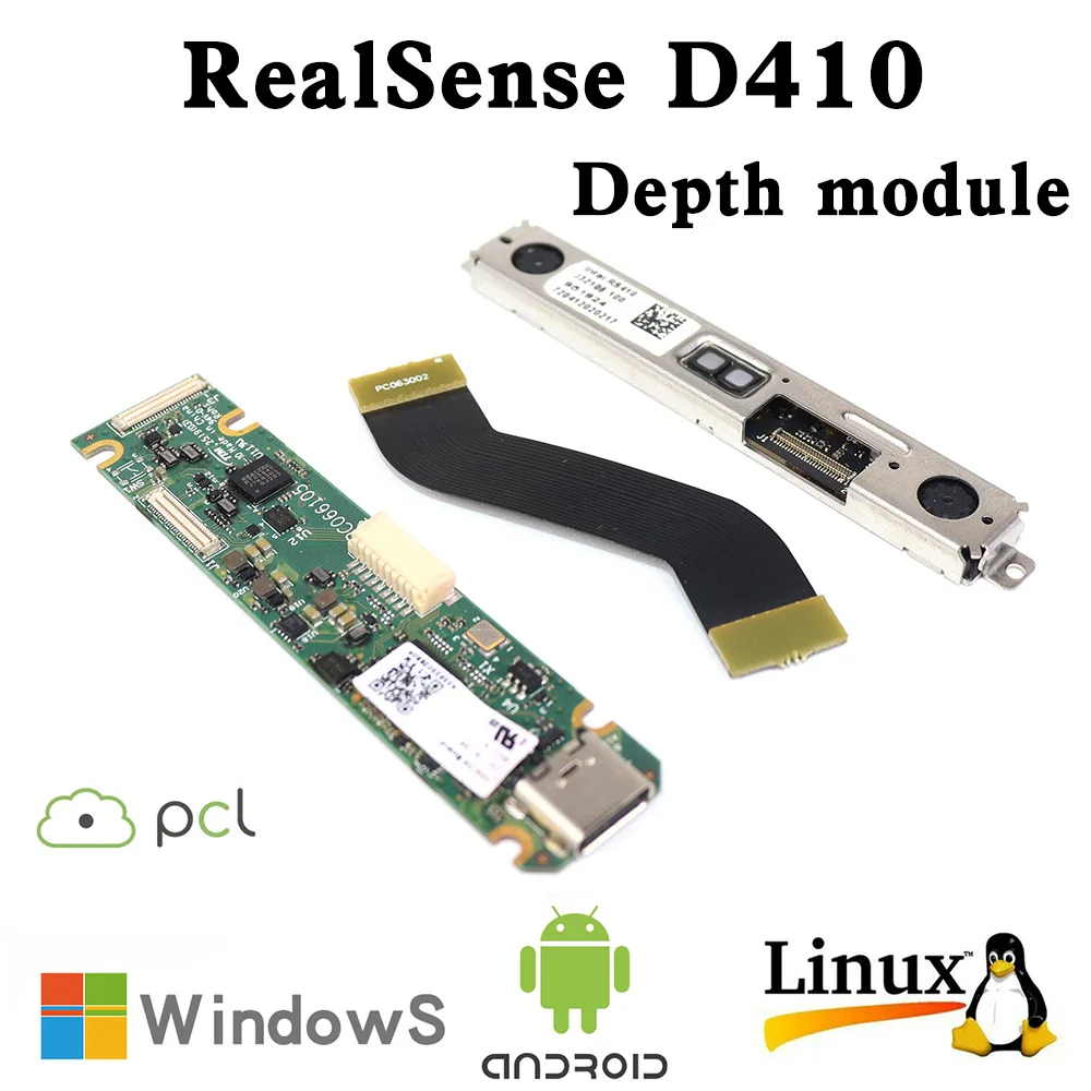 Intel-intel®realsense-realsense™câmera de Profundidade Rs410 Módulo Estéreo Infravermelho Ativo ai Deep Learning Rgbd Sensor Scan 3d Rastreamento do Corpo Humano