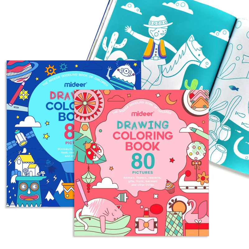 Mideer dessin livre de coloriage 80 images dessin livres d'art enfants jouets éducatifs pour enfants garçons filles