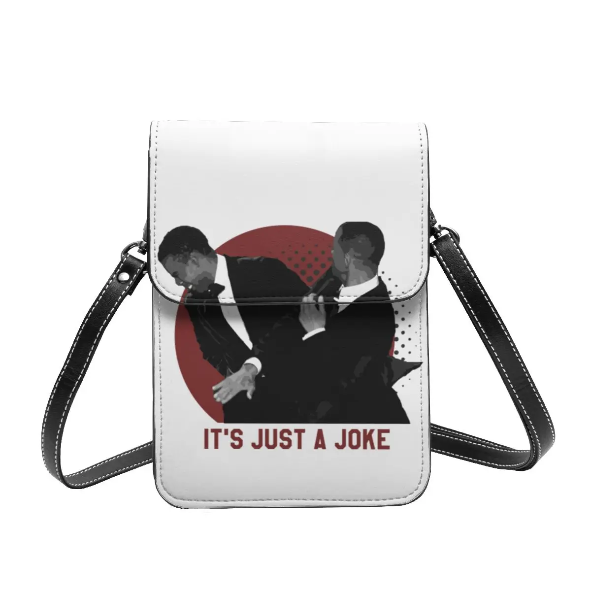 

Жесткая сумка на плечо Will Smith Slap Just A Joke, кожаная уличная сумка для мобильного телефона, студенческие подарочные пакеты