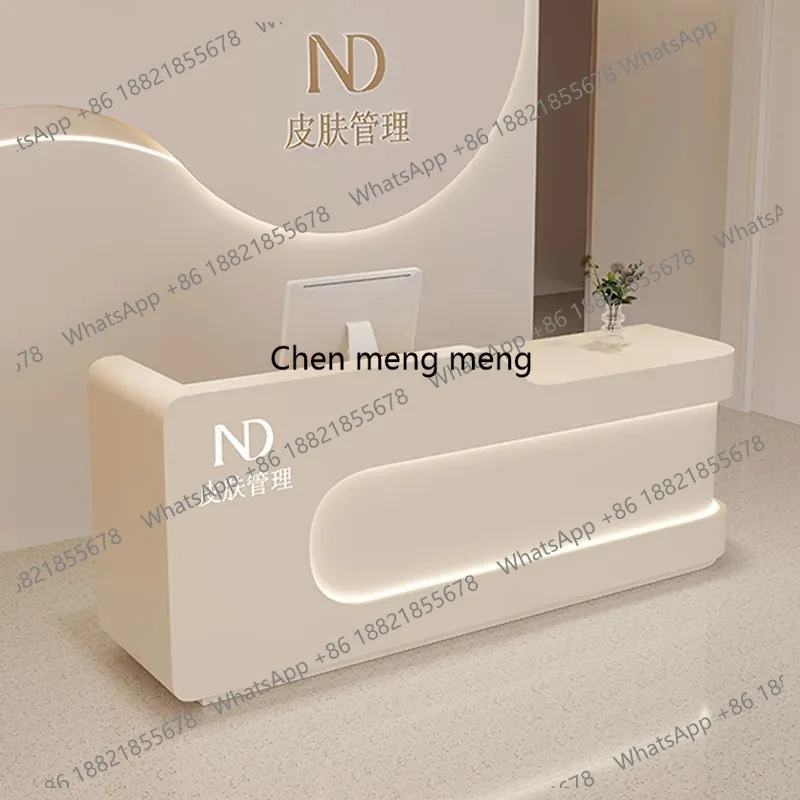 Checkout Modern Reception Desks Salon Counter Commericial Promotion Reception Desks Welcome Stands Schreibtisch Office Furniture