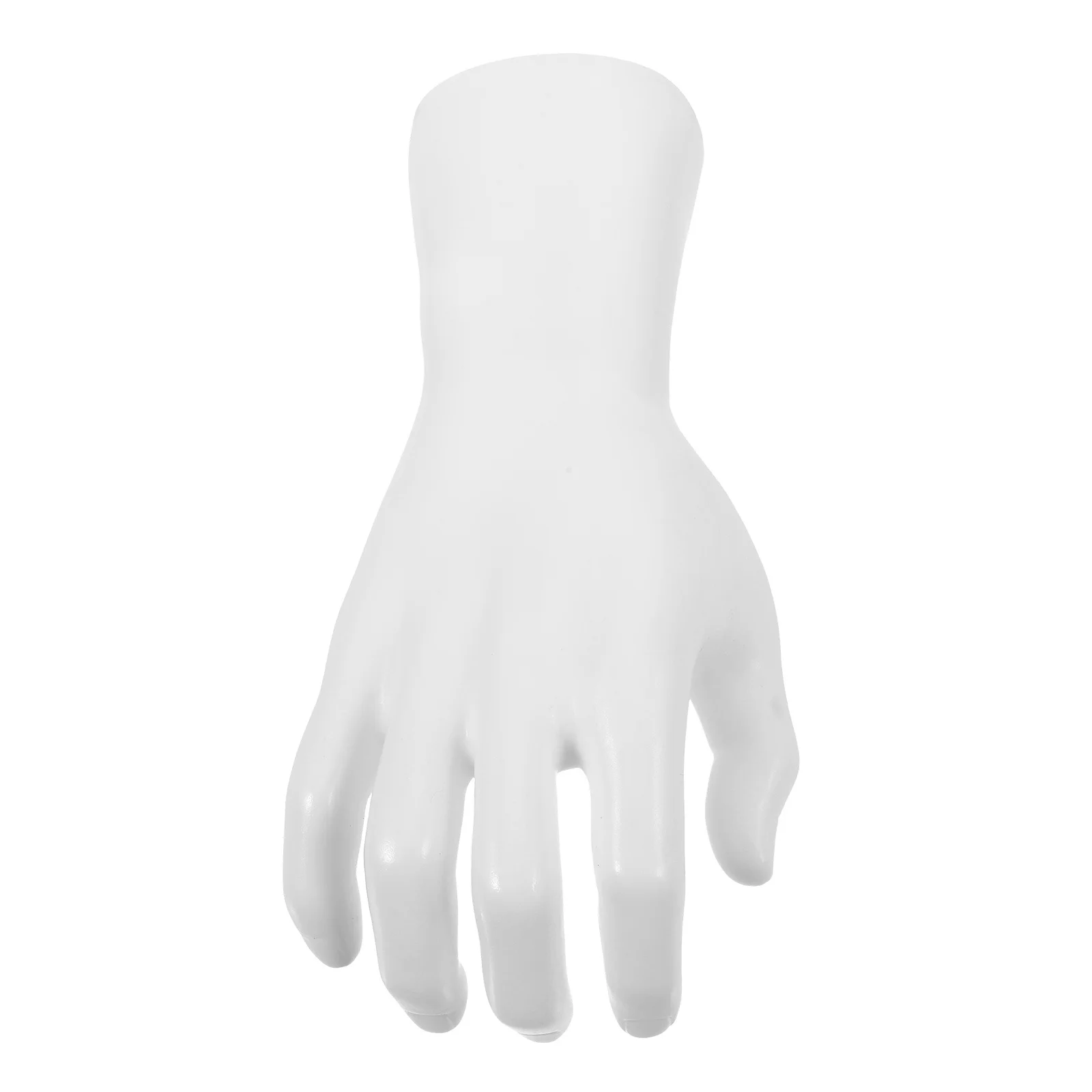 

Half Grip Male Hand Jewelry Display Holder Ring Watch Organizer Durable PVC Stand Mannequin Hand for Rings Ring Holders