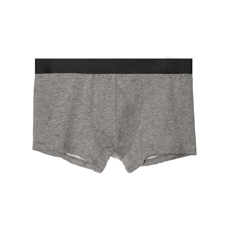 Herrenunterwäsche, bequeme Boxershorts für Herren, atmungsaktive Jugendsport-Boxershorts, einteilige einfarbige Unterhose mit mittlerer Taille