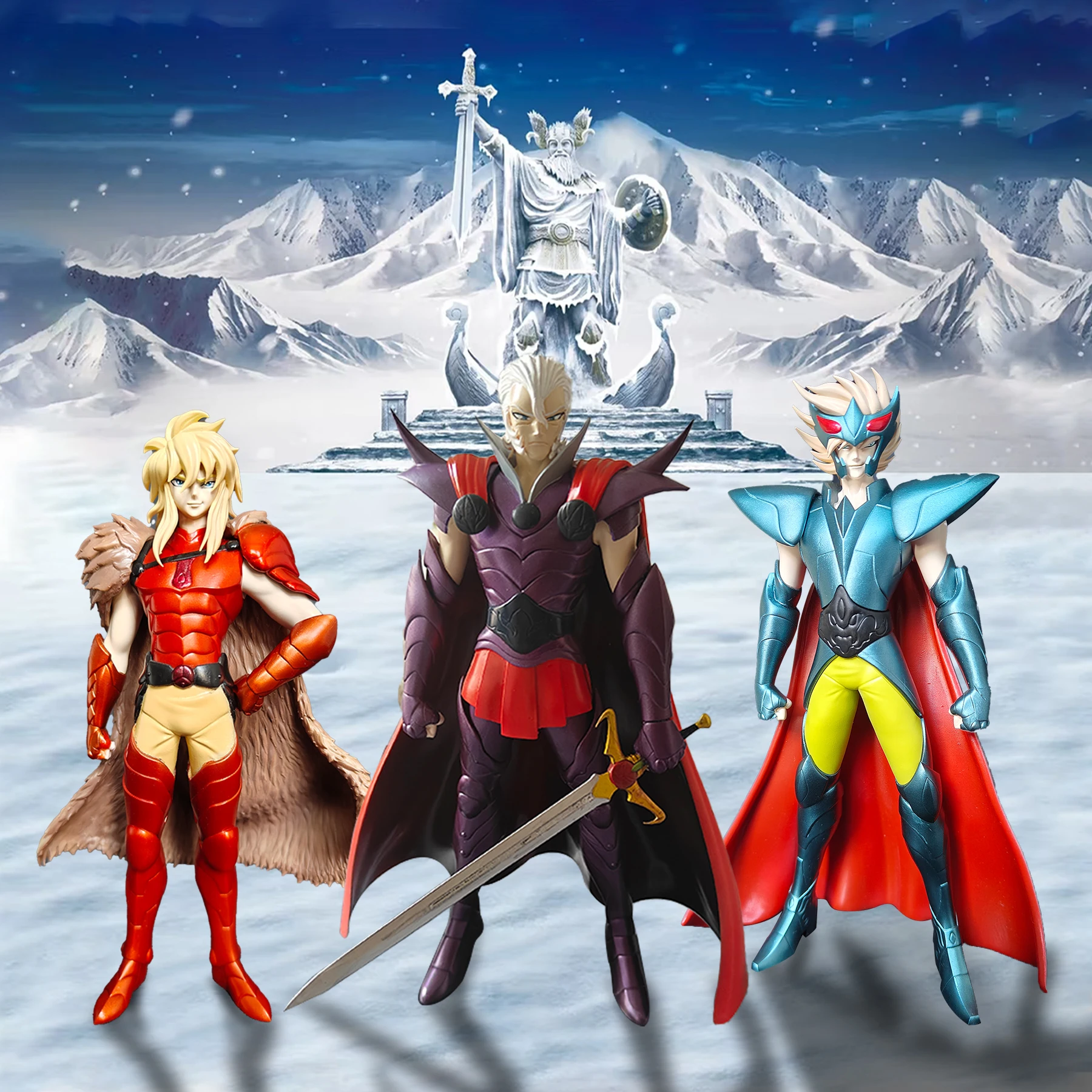 

Saint Seiya: Battle of The Gods Dolbar Hyoga Loki Статуя из смолы Модель игрушки Фигурка Украшение Коллекционная