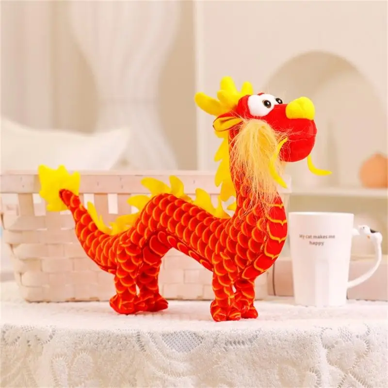 Chinese Dragon Stuffed Animal Chinese Dragon Plush Toy 2024 Chinese Dragon Year Dragon Plushies Chinese Dragon Mascots