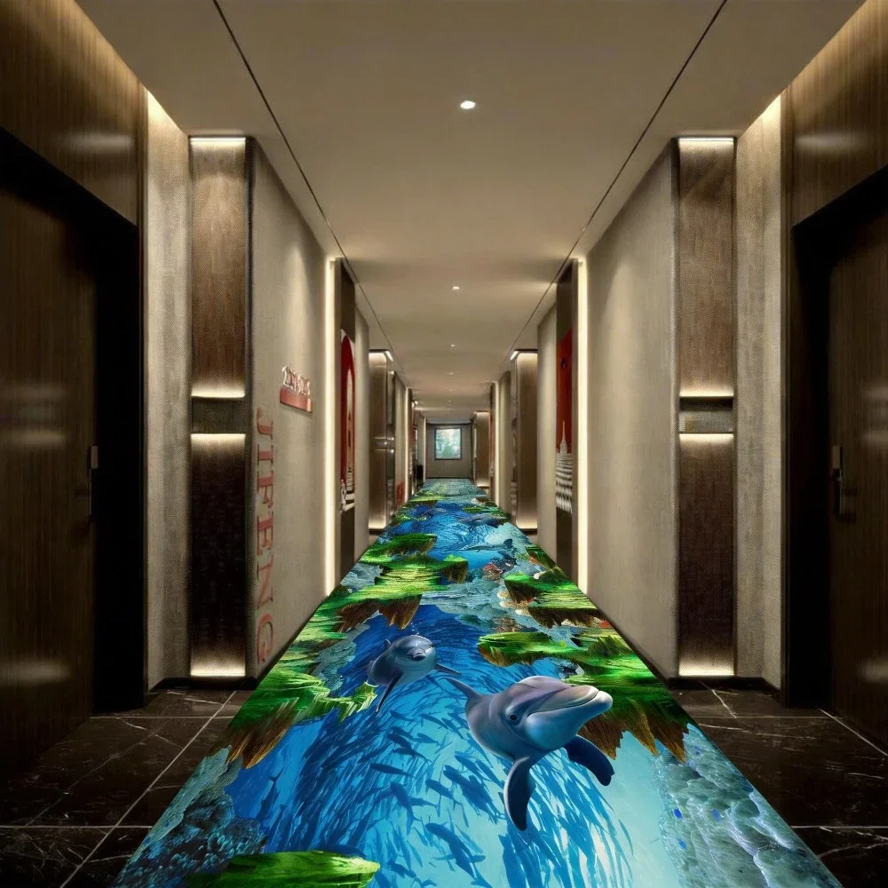 

3D Corridor Runner Long Carpets for Hallway Living Room Decoration Home Aisle Floor Mats Modern Luxury Entryway Decor Area Rug