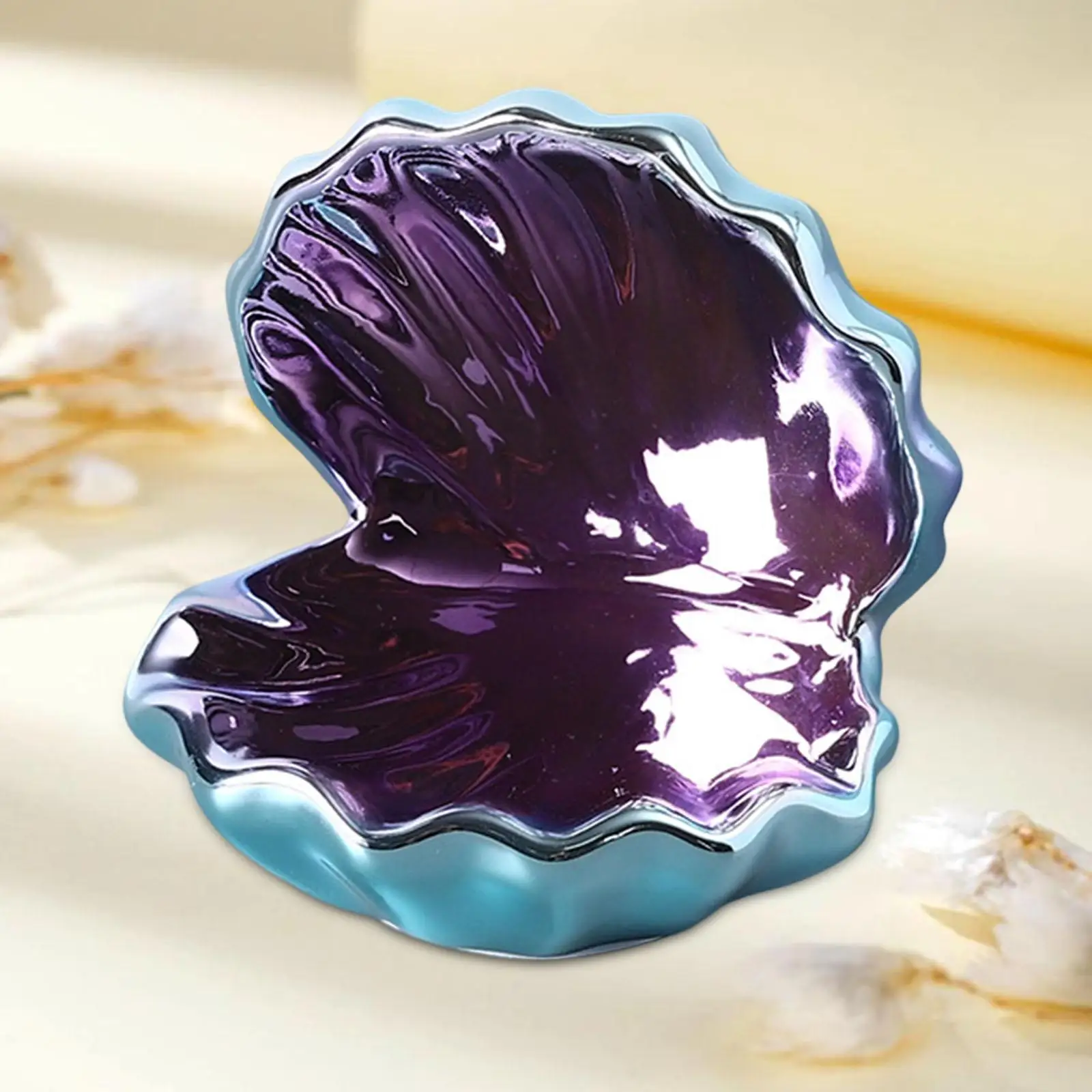

Shell Jewelry Dish Storage Tray Aquarium Decoration Jewelry Organizer Trinket Tray for Watch Rings Earrings Bracelets Vanity