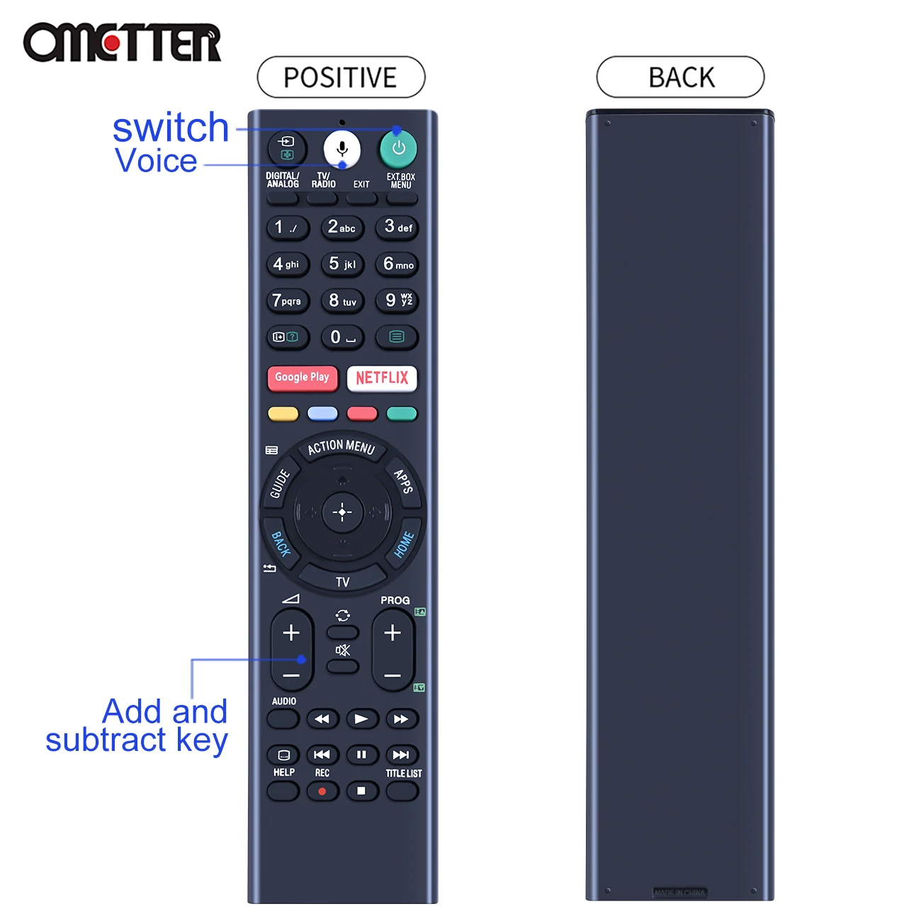 Voice Bluetooth RMF-TX310E RMF-TX220E Fit for Sony Smart TV Remote Control KD-55XF7596 KD-65XF7596 KD-65XF8796 KDL-49WF804