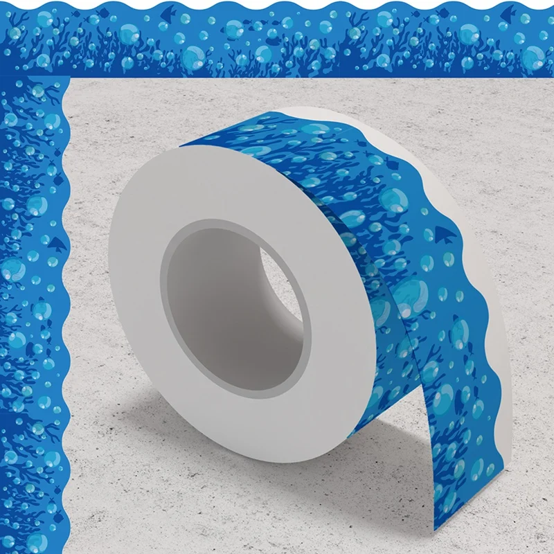 نمط فقاعة لوحة إعلانات زرقاء ، حدود ، ديكور السبورة رائعتين ، مكتب ، غرفة ، 20 متر