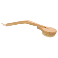 Accessories Bent Pole Wooden Bath Brush Cleaning Back Scrubber for Shower Long Handle Bristles