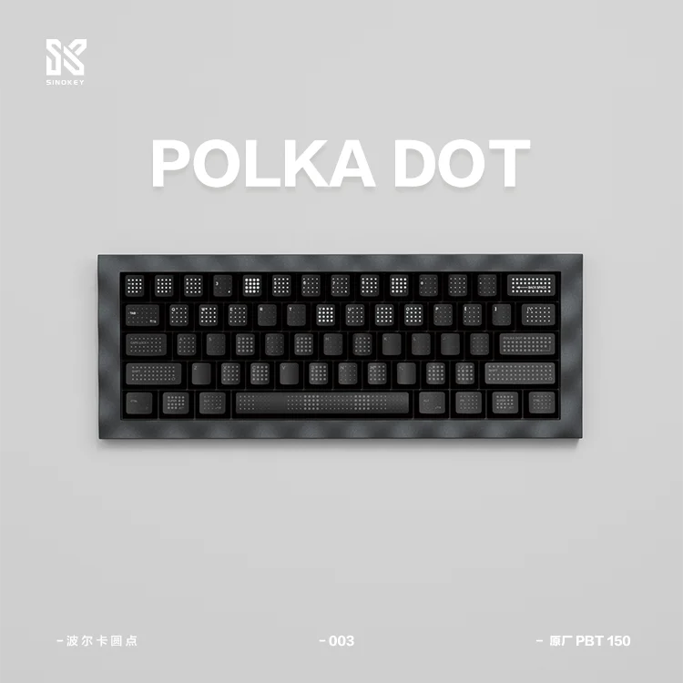 Polka dot keycap factory height PBT1.5 thickness