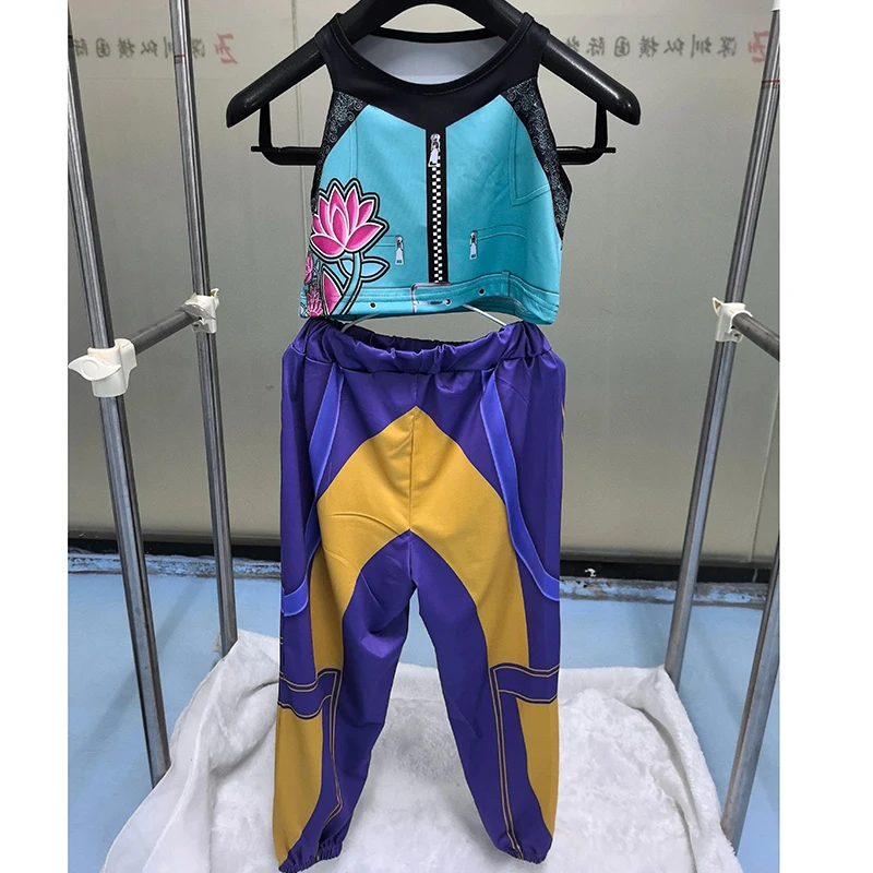 

New Children Zoey Mira Rumi 3D Print Cosplay Costume Halloween Carnival K-Pop Hunters Girl Group Idol Role Play Dress Up Outfit