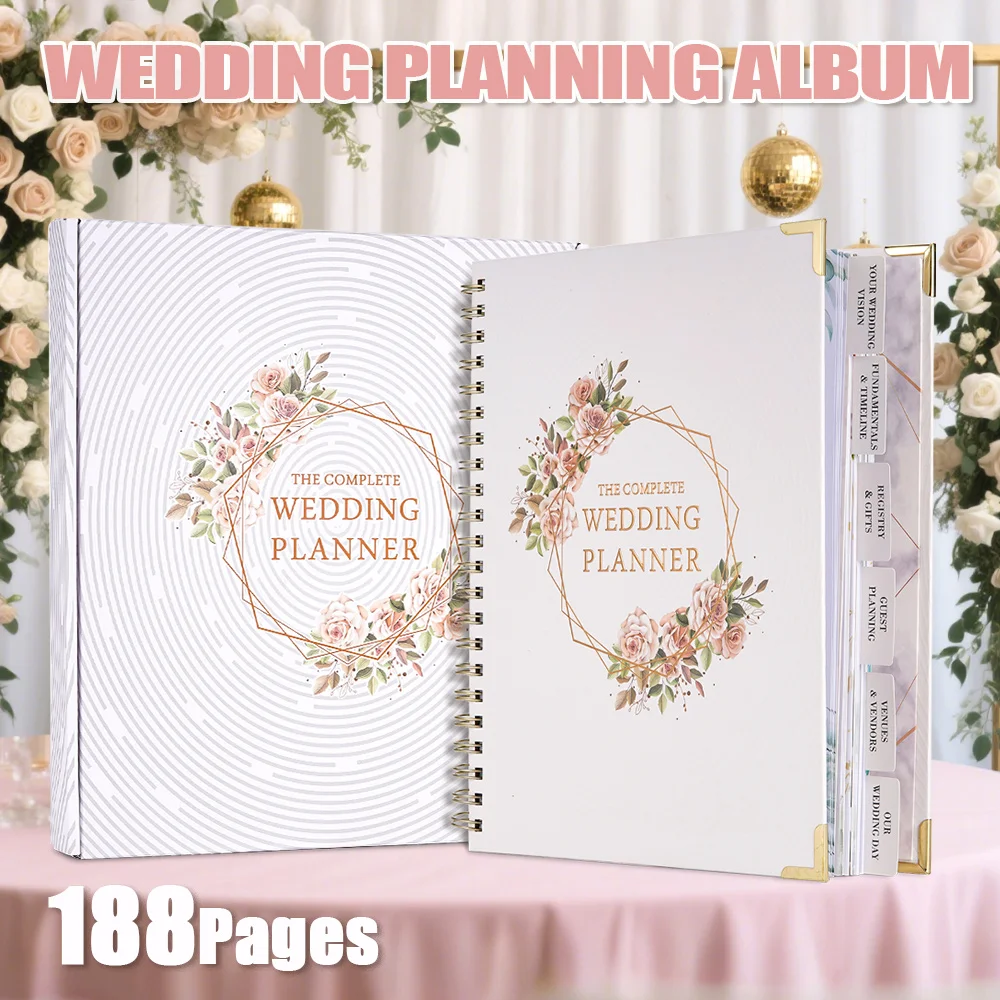 

Wedding Planning Album Guest Book Reception Signing Book Wedding DIY Album Minimalist Style Hardback Couples Commemorative Album